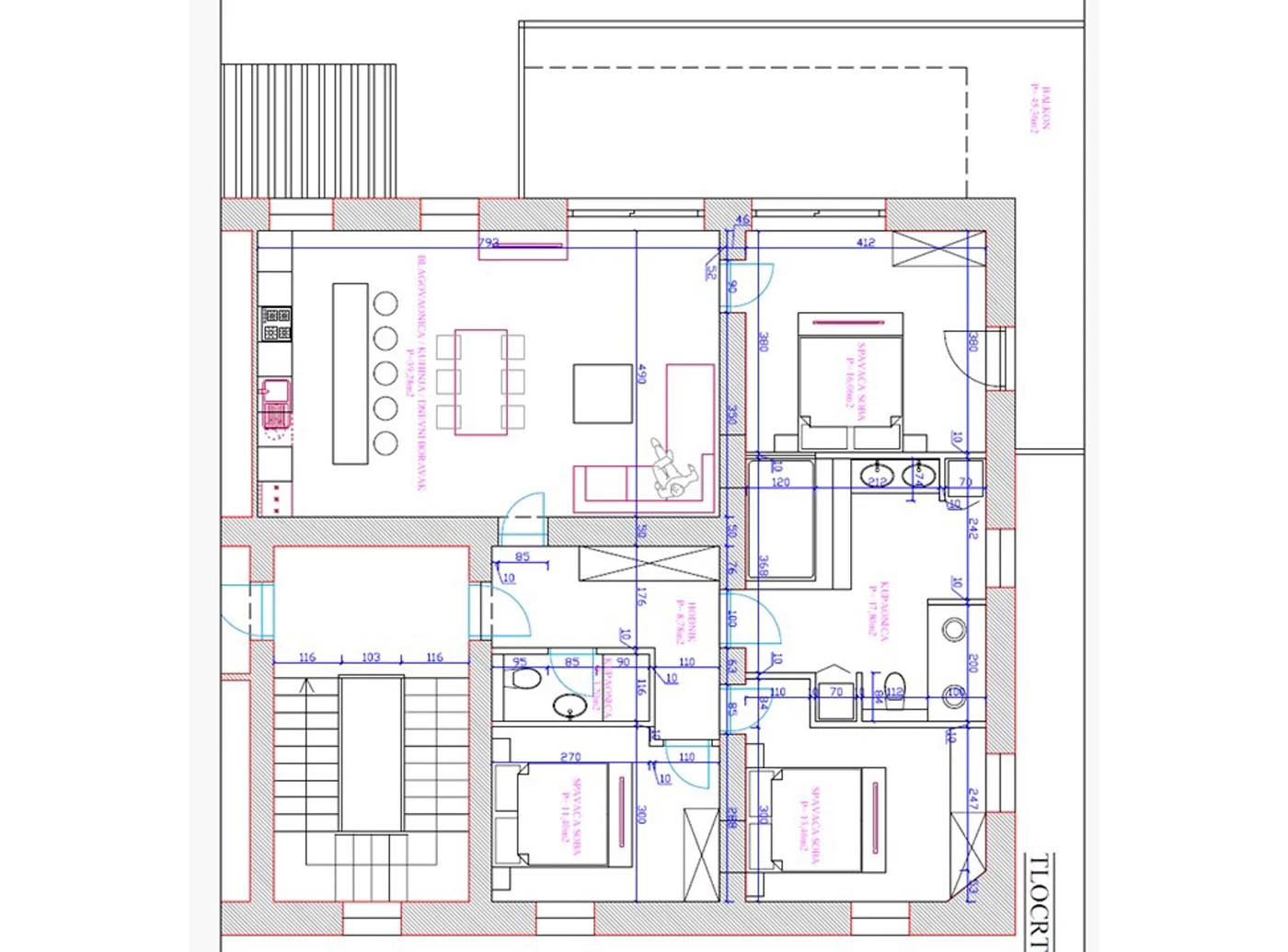 Šibenik, Modern Penthouse at Adriatic Sea Front – Layout