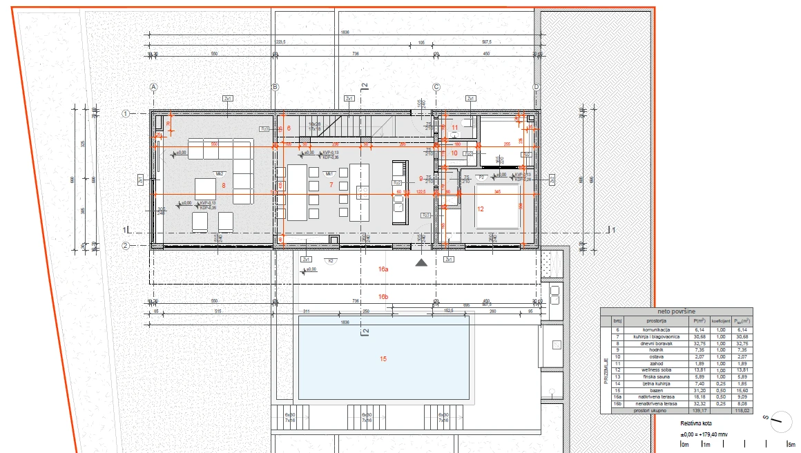 Klis, Luxury Villa with Wellness and Outdoor Pool – Layout 2