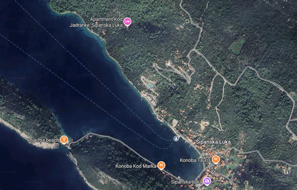 Location map: The Royal Mediterranean Estate: Premium Island Villas Complex Near Dubrovnik